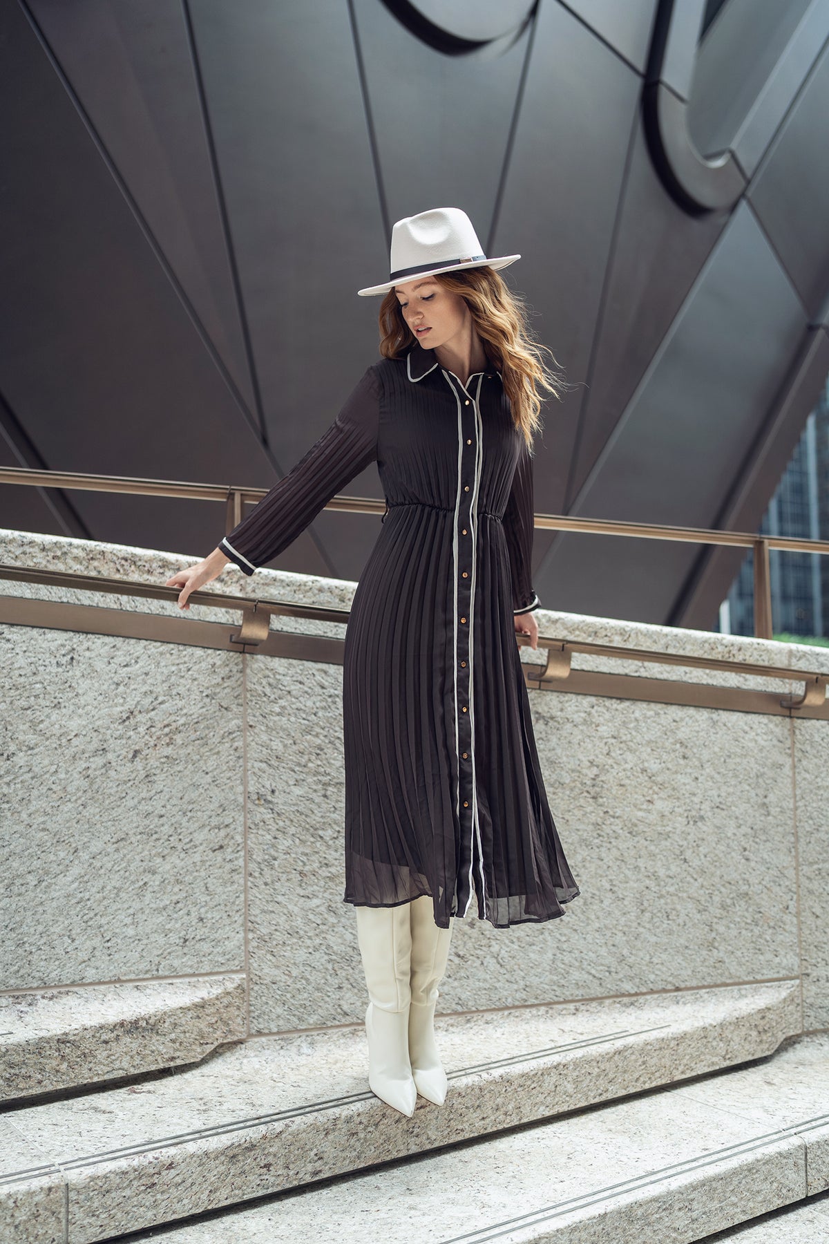 Pleated Dress
