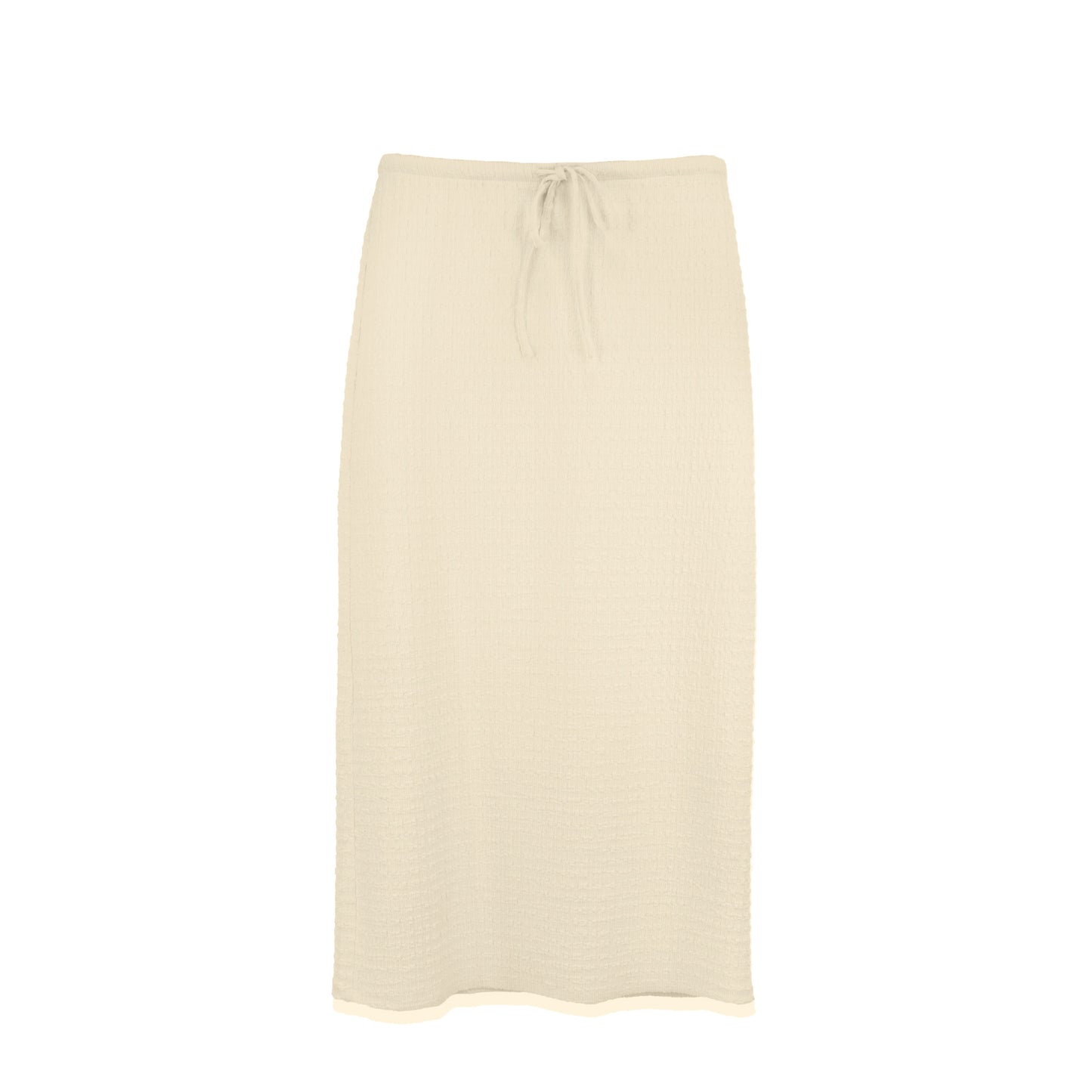 CRINKLE CREAM SKIRT