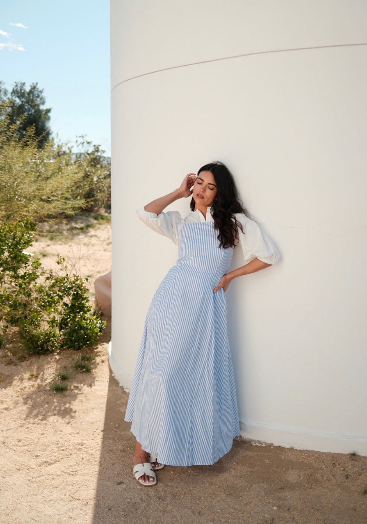 STRIPED STRAPPY JUMPER