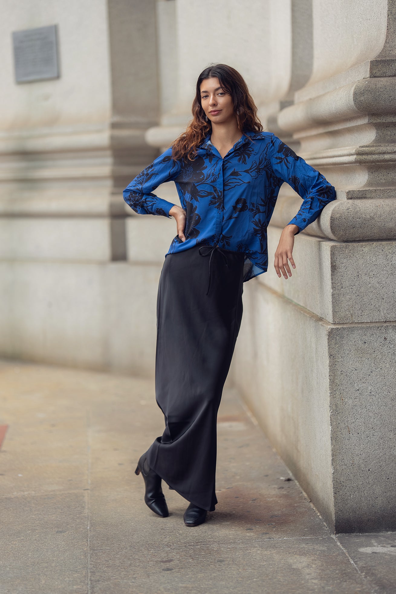 SILK SLIP SKIRT