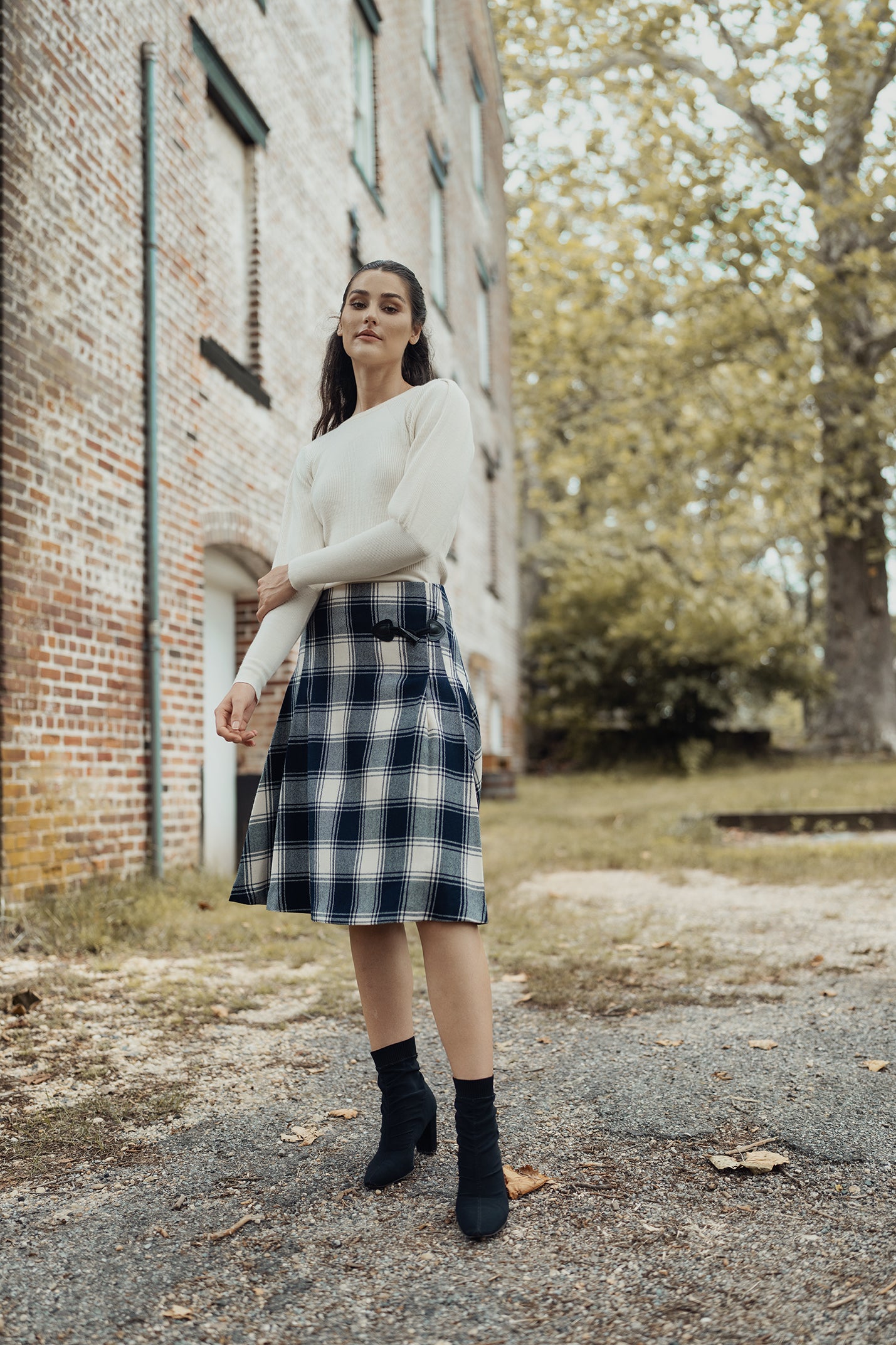 Women's plaid shops kilt skirt