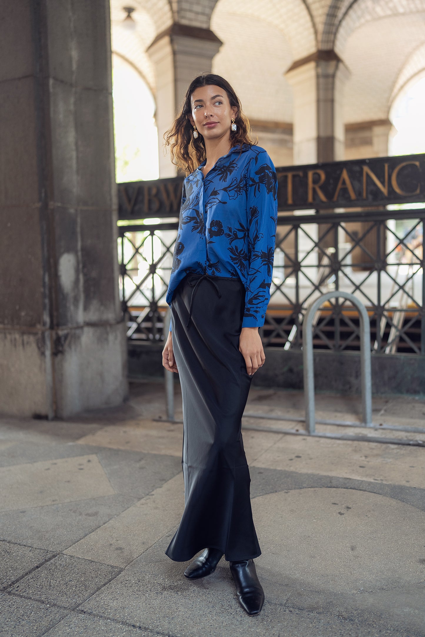SILK SLIP SKIRT