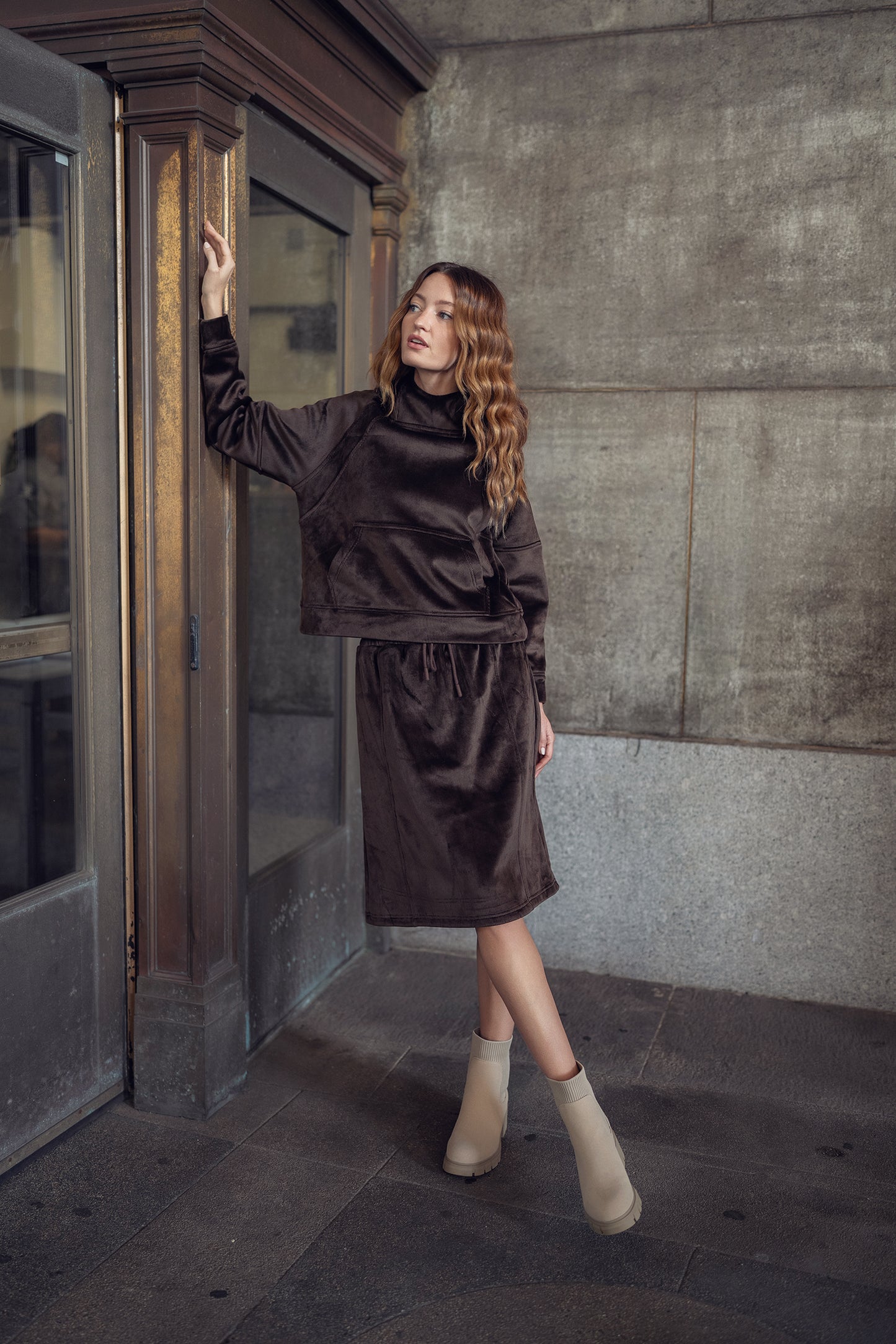 CORDUROY STRETCH SKIRT