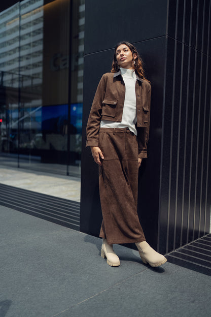 SUEDE SKIRT
