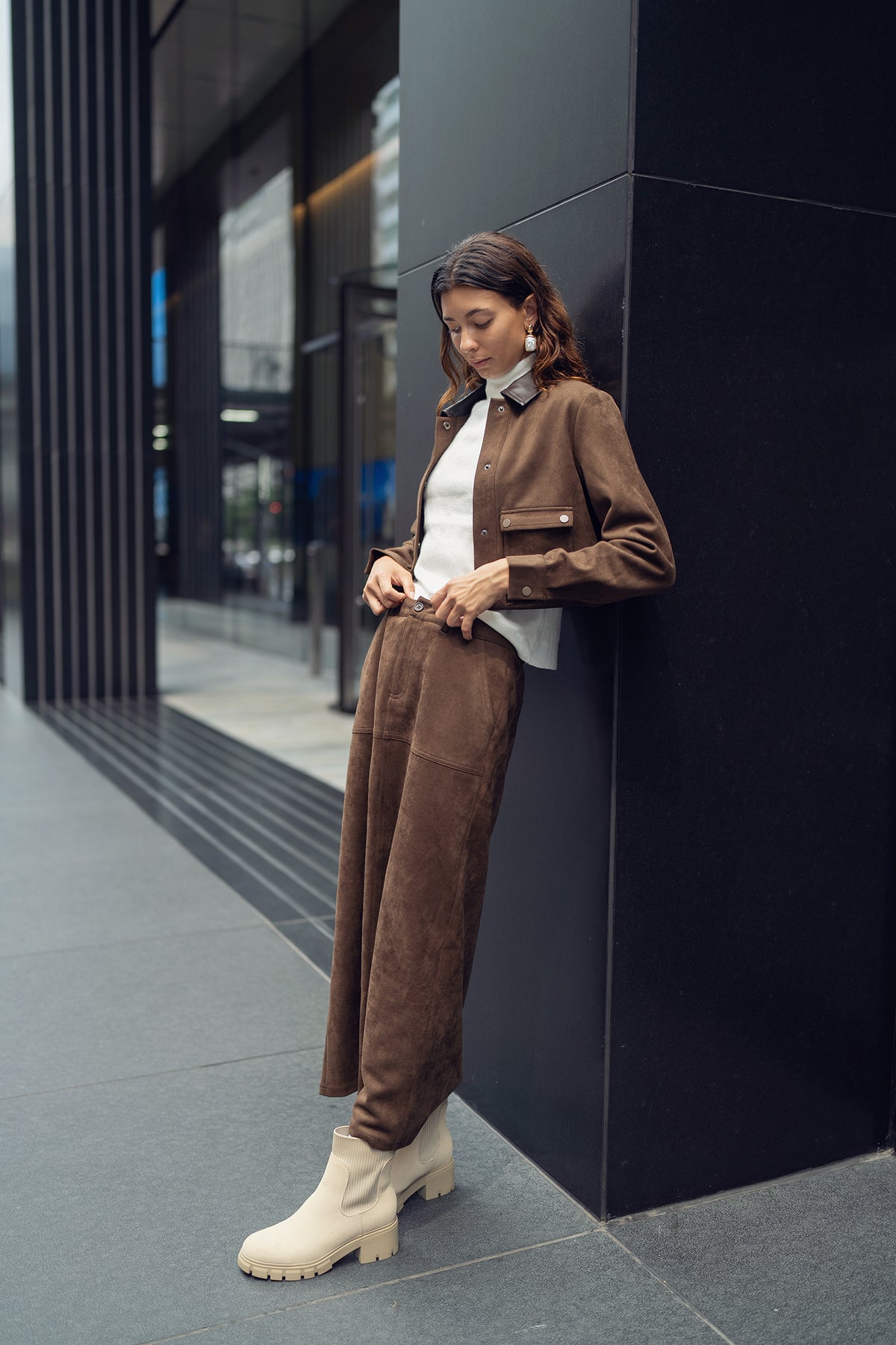 SUEDE SKIRT