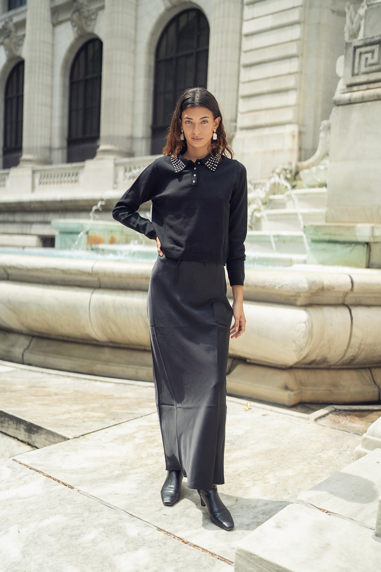 SILK SLIP SKIRT