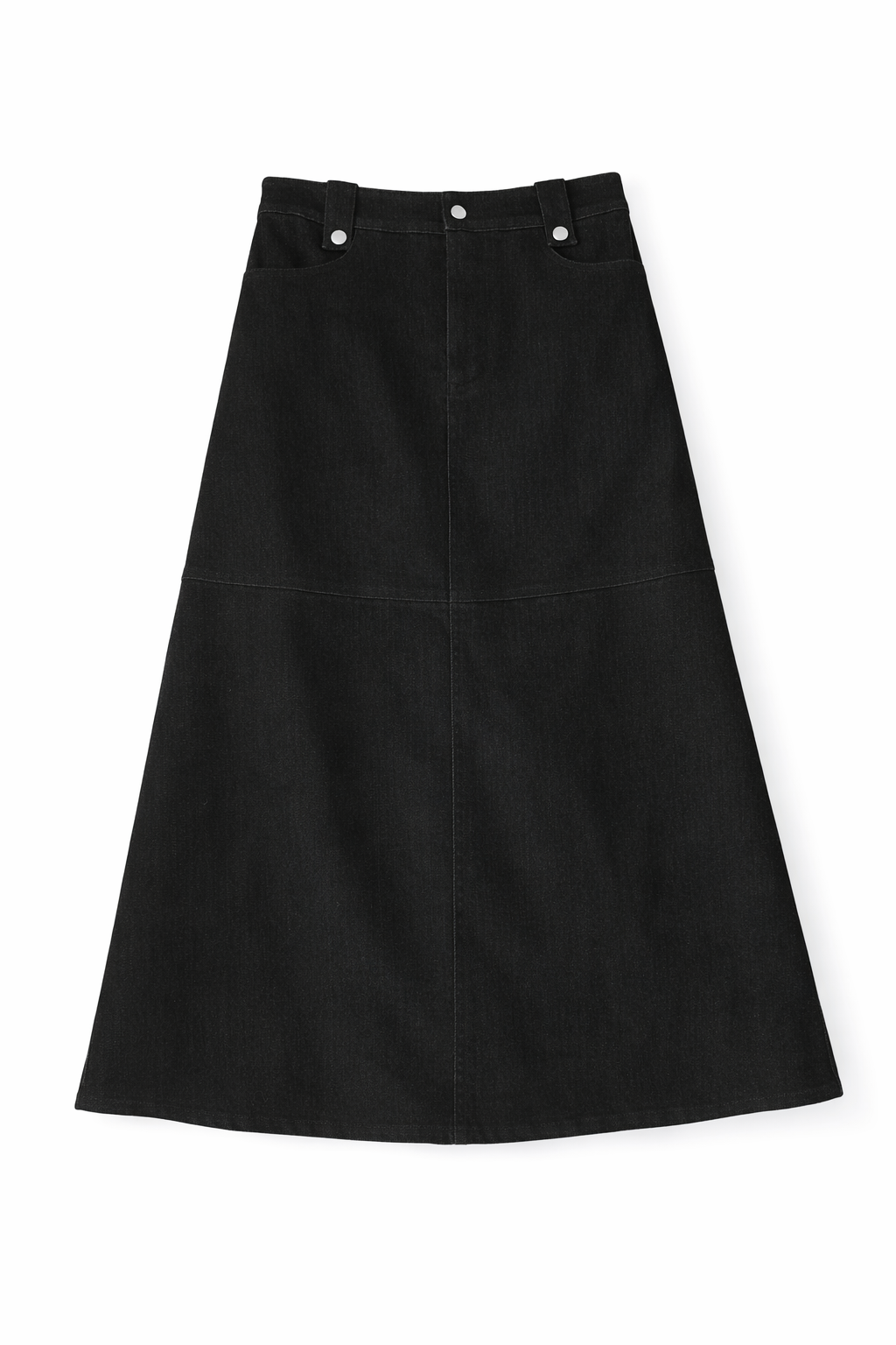BLACK DENIM SKIRT