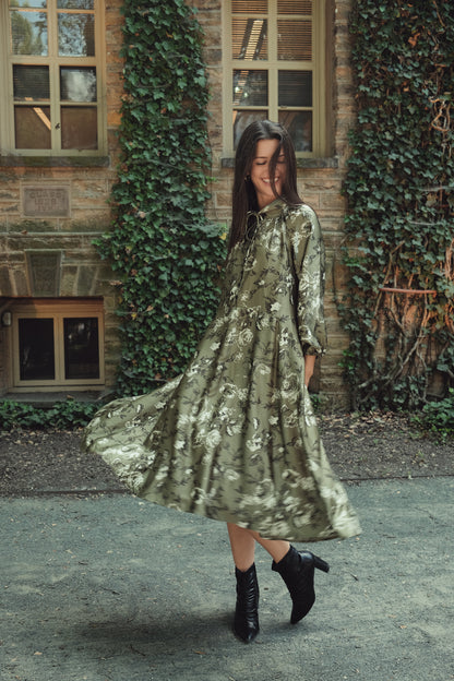 Tie Floral Dress