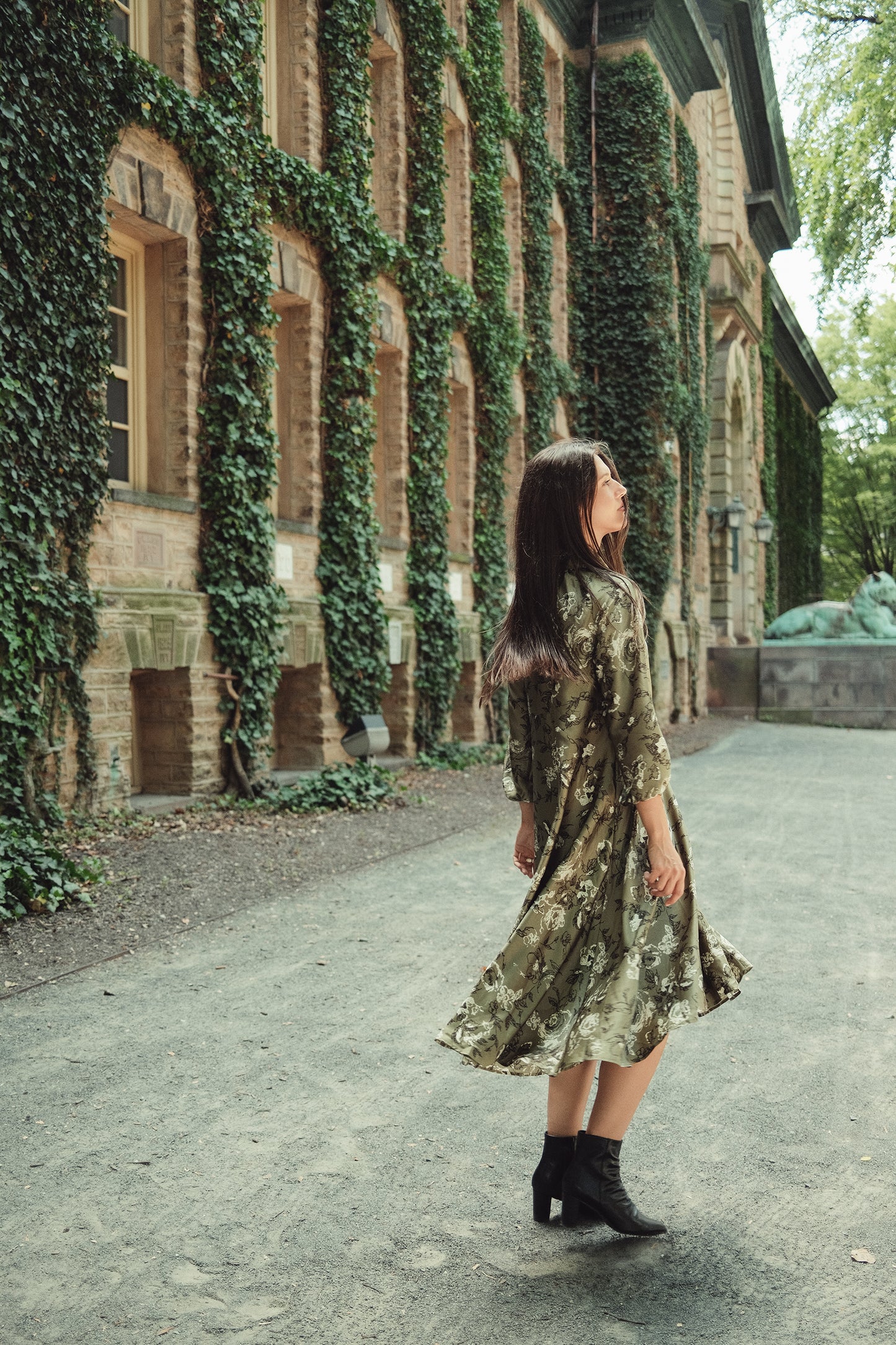 Tie Floral Dress