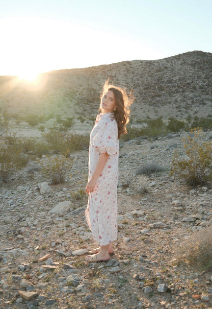 FLORAL PUFF SLEEVE DRESS