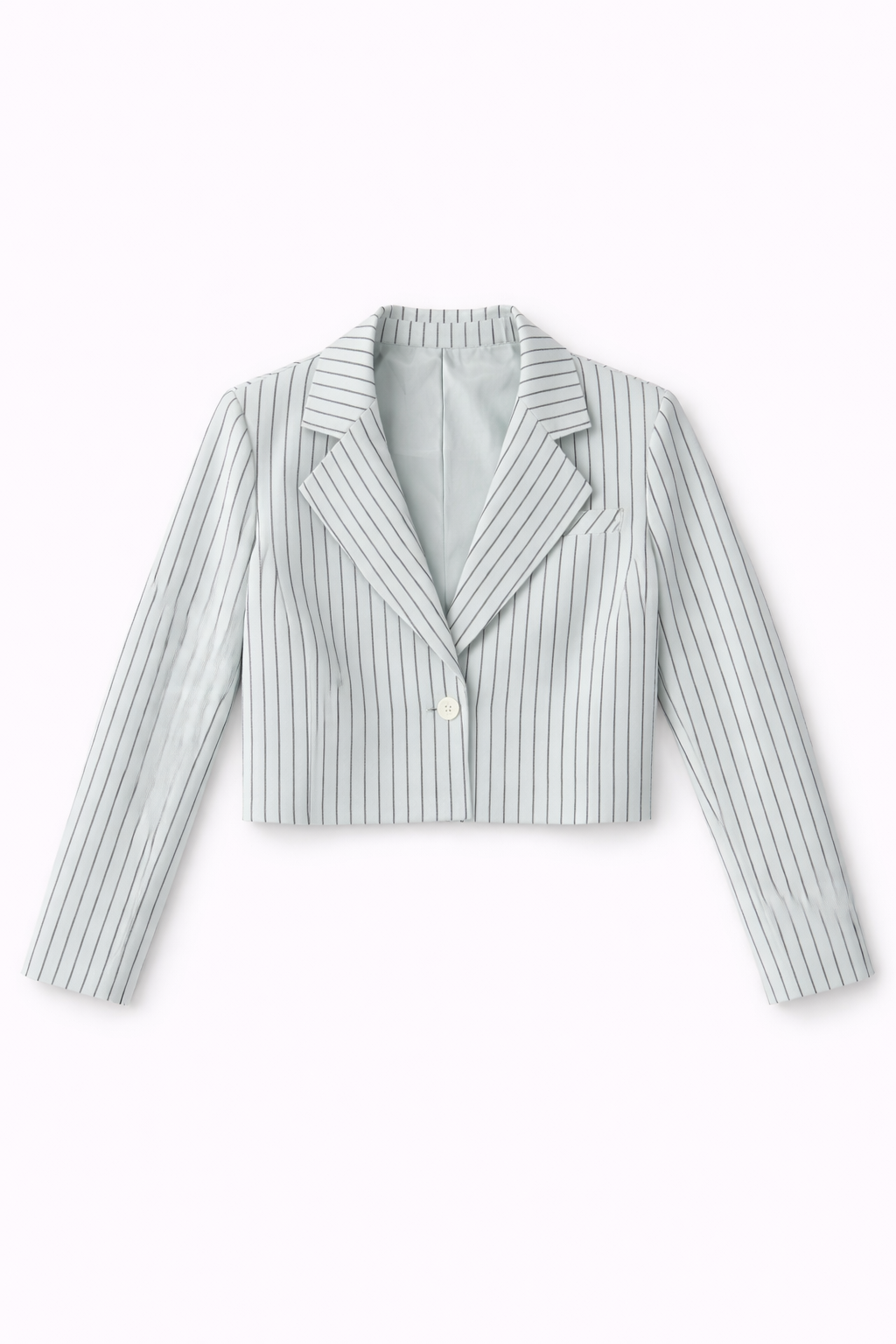 MINT PINSTRIPE BLAZER