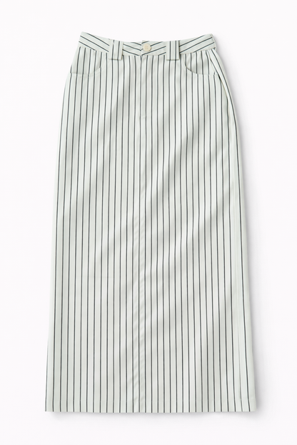MINT PINSTRIPE SKIRT