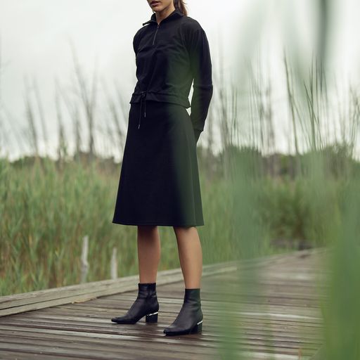 RIBBED JERSEY SKIRT