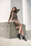 MOCK NECK KNIT SWEATER ( set )