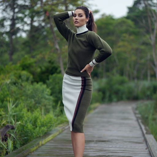 COLORBLOCK TURTLENECK